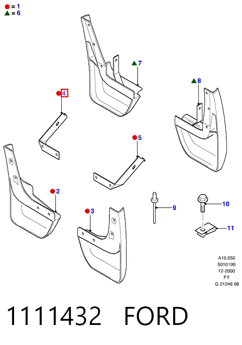 Comprar Guardabarros delanteros Ford Transit V V184/5