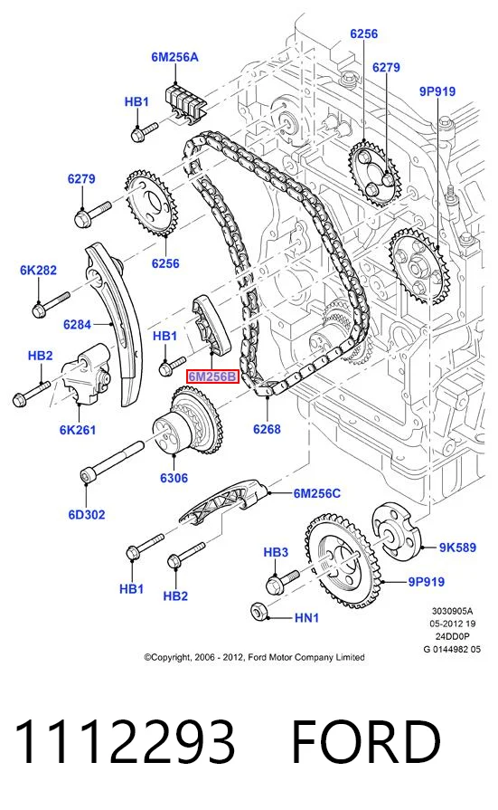 Comprar Guía de cadena de distribución Ford Transit  V184/5 a bajo precio