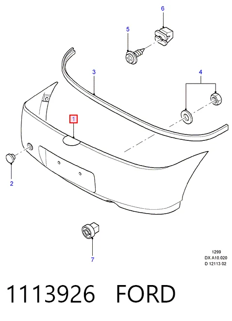 Comprar Parachoques trasero Ford Fiesta Mk4 JAS, JBS