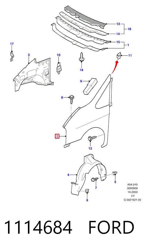Aleta delantera izquierda Ford Galaxy I VY monovolumen (WGR) (2000 - 2006) precio, desde 96,98 EUR