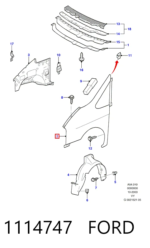 Comprar Aleta delantera izquierda Ford Galaxy  WGR a bajo precio