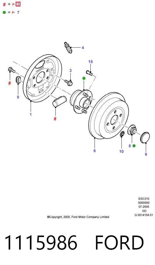 Comprar Bombín de freno de rueda trasero Mondeo I GBP