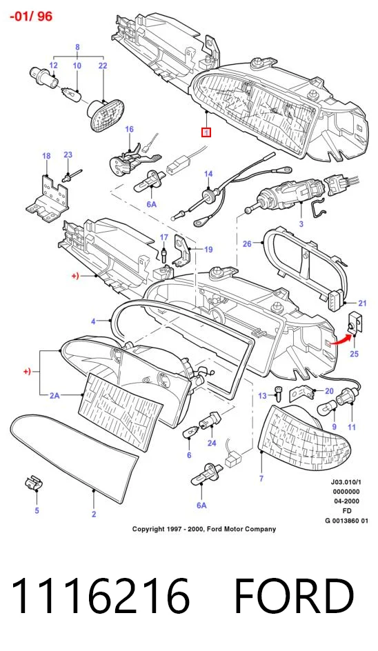 Comprar Faro delantero derecho Mondeo I GBP