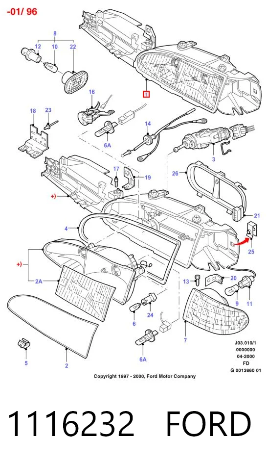 Comprar Faro izquierdo Ford Mondeo I GBP