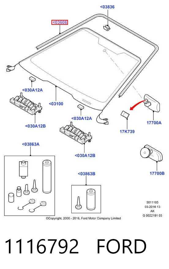 Comprar Moldura de parabrisas Ford Focus I DFW a bajo precio