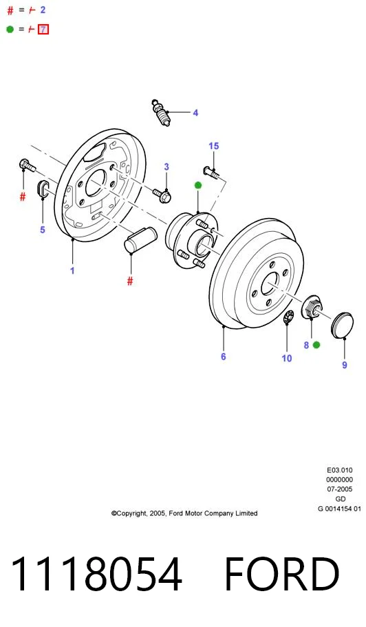 Comprar Cubo trasero Ford Mondeo II BNP a bajo precio