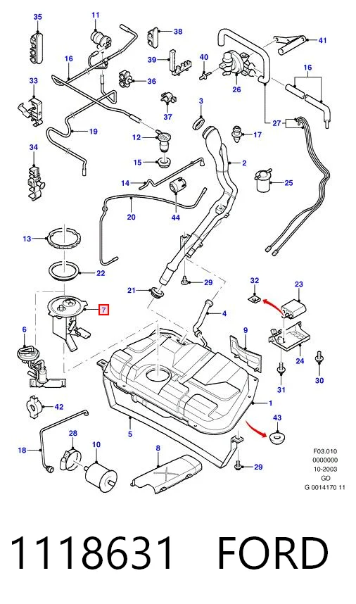 Módulo alimentación de combustible  Ford Mondeo II desde 90,55 €