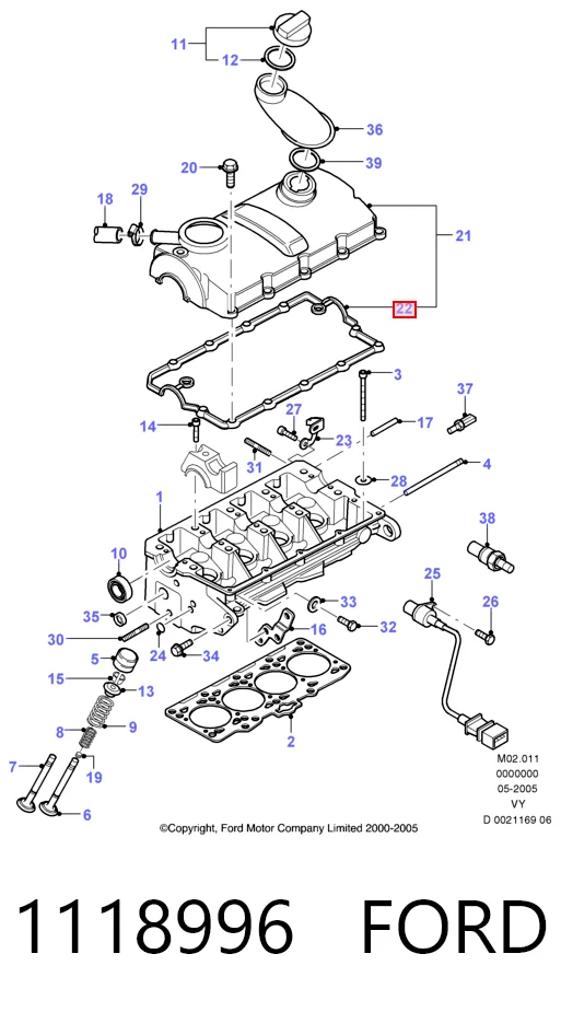  Junta tapa de balancines Audi A8 