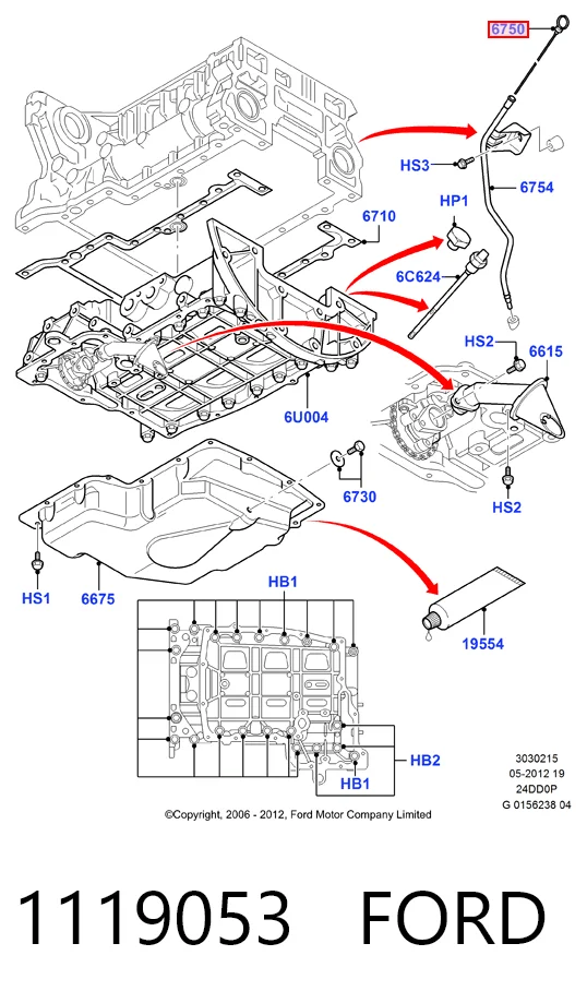 Varilla del nivel de aceite Ford Transit  desde 12,49 €
