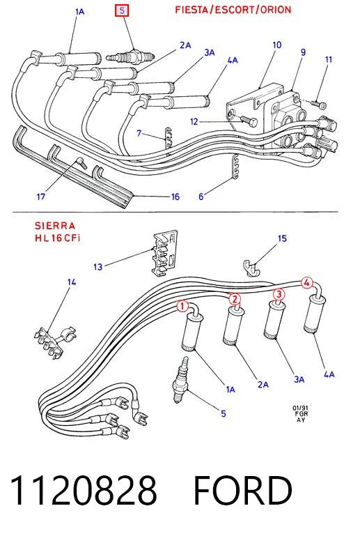 Bujía de ignición para Nissan Terrano II R20