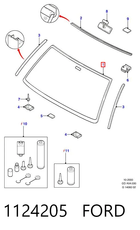Parabrisas para Ford Mondeo BFP