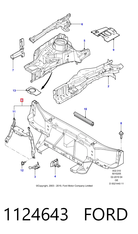  Soporte de radiador Ford Mondeo 3