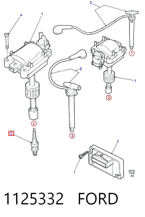 Bujía para Ford Transit V184/5
