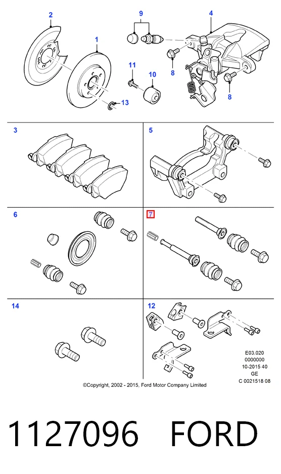 Kit de reparación, pinza de freno delantero Fiat Ducato III desde 12,12 €