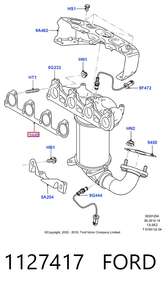 Comprar Junta colector escape Ford Ka  RBT