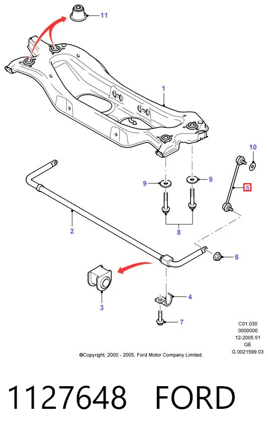Soporte estabilizador Ford Mondeo III desde 13,32 €