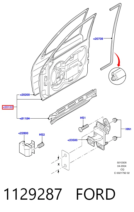 Puerta delantera para Ford Ka  RBT