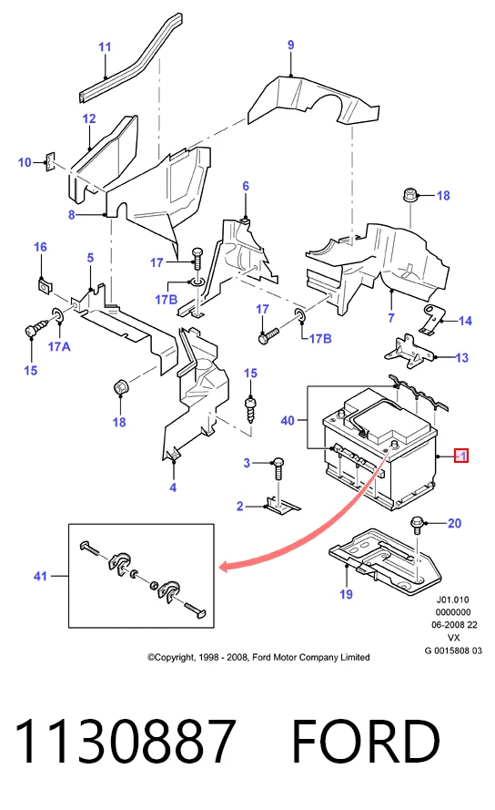 Batería 30658161 Volvo
