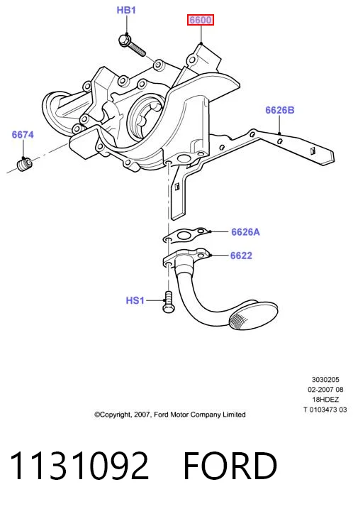 Bomba de aceite para Ford Mondeo II BFP
