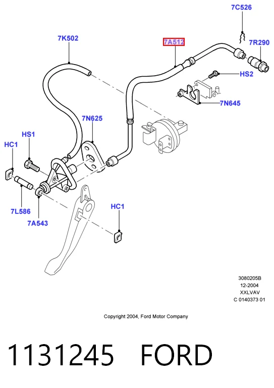  Latiguillo de embrague Ford Ka 