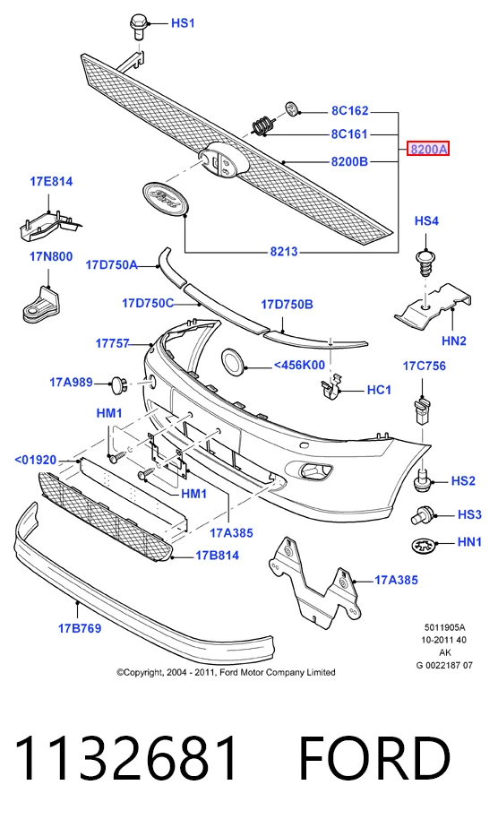 1132681 Ford Calandra