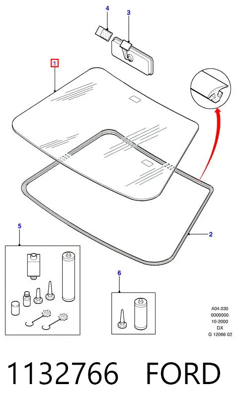 Parabrisas para Ford Fiesta JAS, JBS