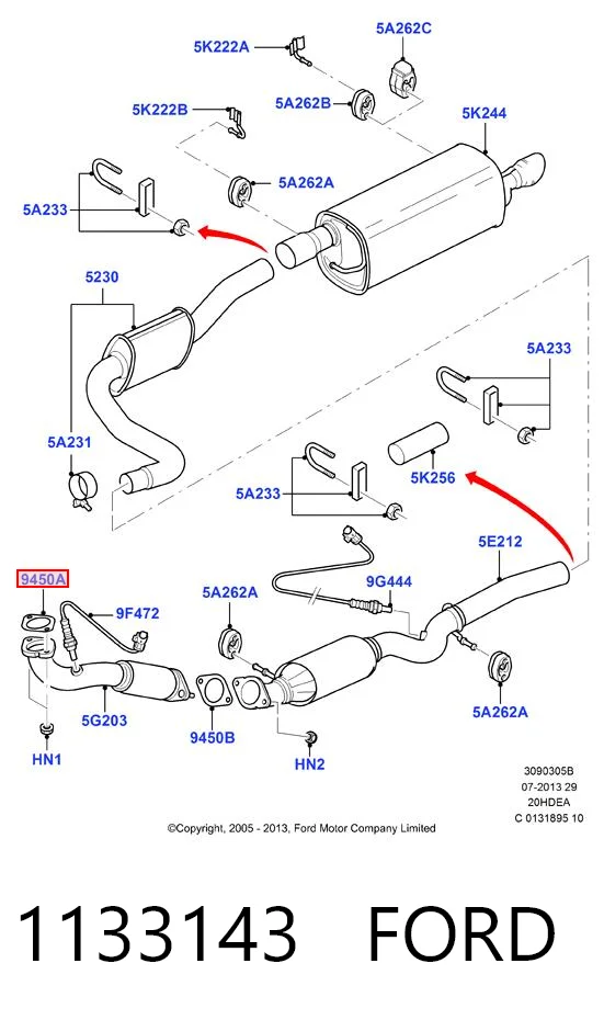 Comprar Junta de tubo de escape silenciador 3  BK
