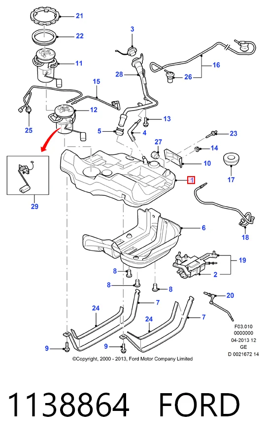 Comprar Depósito de gasolina Ford Mondeo III B4Y