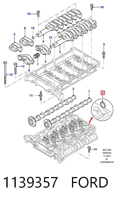 Comprar Retén del árbol de levas Ford Transit  V184/5 a bajo precio