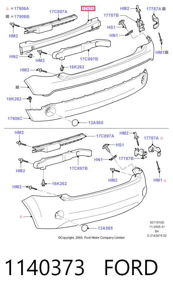 Comprar Refuerzo parachoques trasero Ford Fiesta VAN 