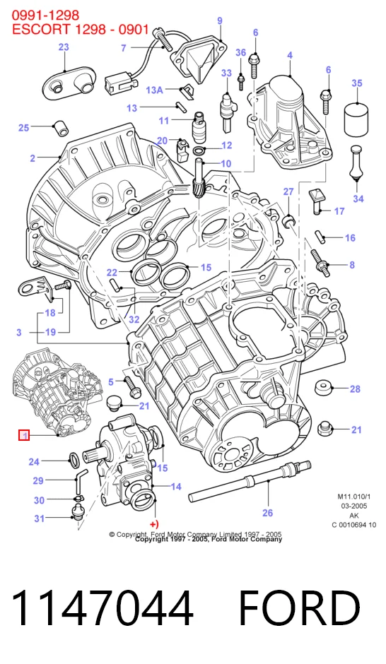 Caja de cambios mecánica Ford Mondeo I hatchback (GBP) (1993 - 1996) precio, desde 132,13 EUR