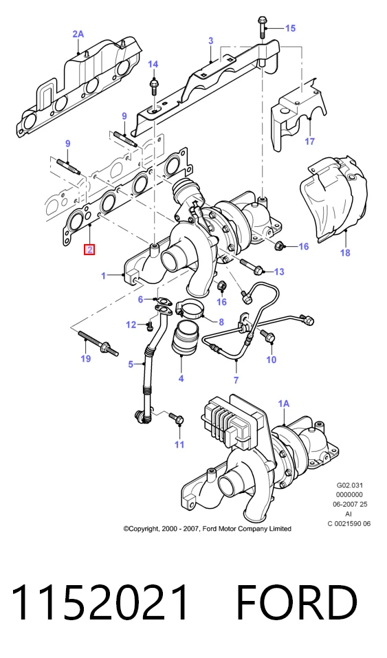Comprar Junta de colector de escape Jaguar X-type CF1 a bajo precio
