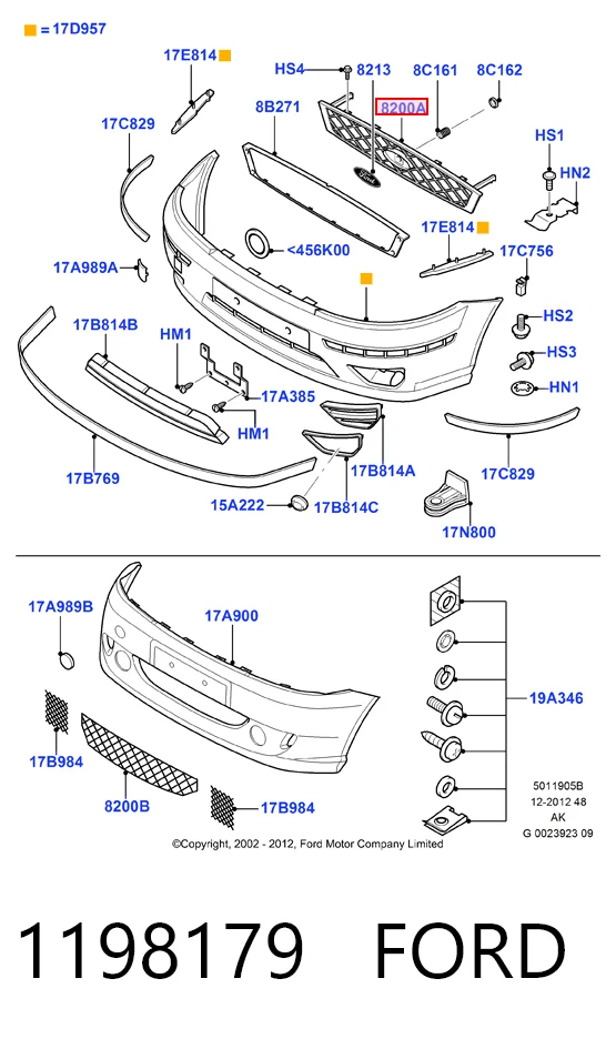 Calandra para Ford Focus I DFW