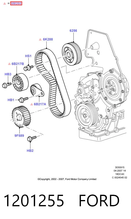 Comprar Kit de correa de distribución Ford Focus I DFW a bajo precio
