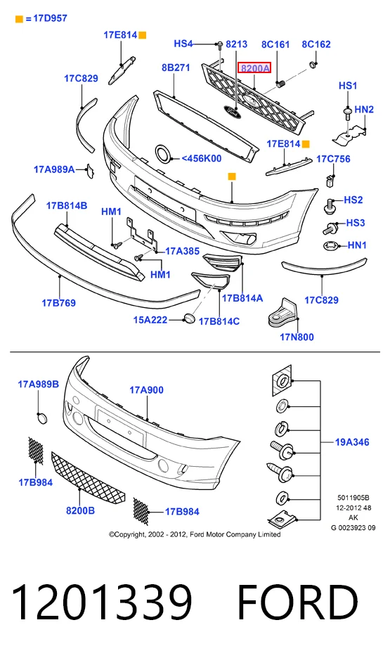 Rejilla delantera Ford Focus I sedán (DFW) (1999 - 2005) precio, desde 28,88 EUR