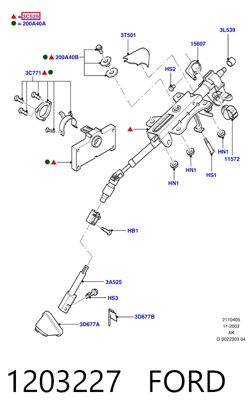 Columna dirección para Ford Focus DFW