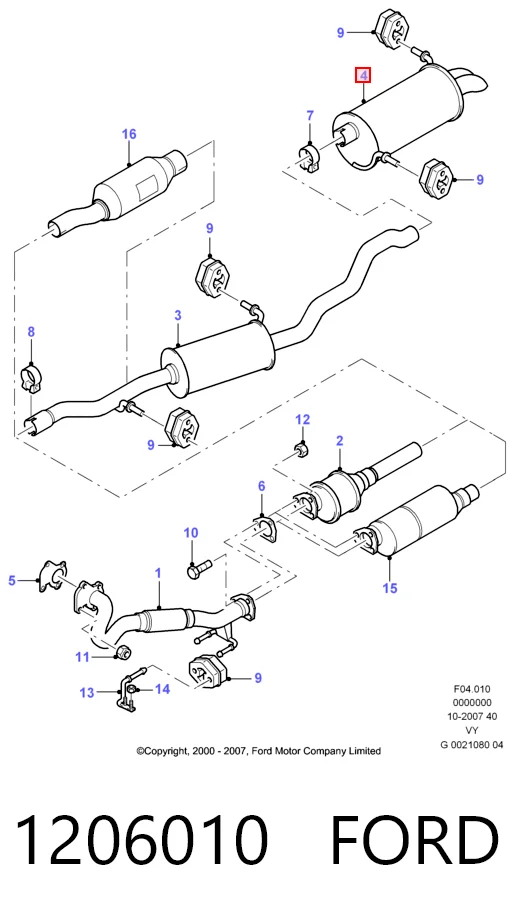 Silencioso trasero Volkswagen Sharan I (7M8, 7M9, 7M6)
