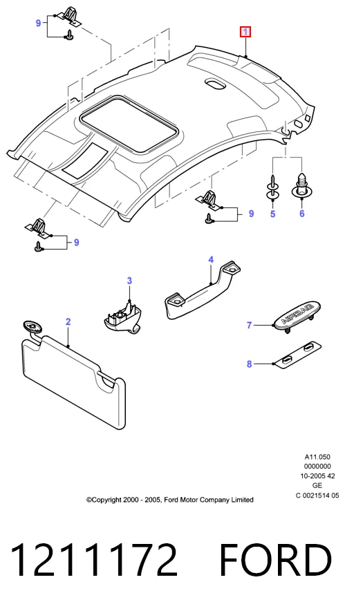 Comprar Guarnecido de techo Ford Mondeo III B4Y a bajo precio
