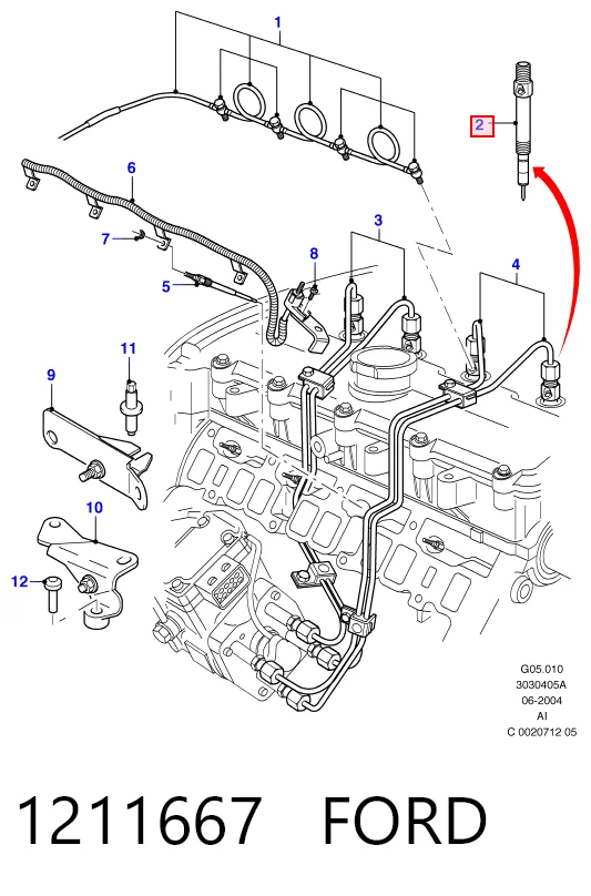 Inyectores Ford Transit V furgoneta (V184/5) (2000 - 2006) precio, desde 66,79 EUR