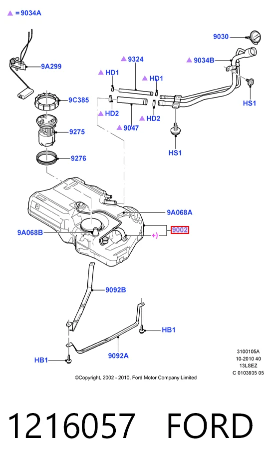 Comprar Depósito de combustible Ford Fiesta V JH, JD a bajo precio