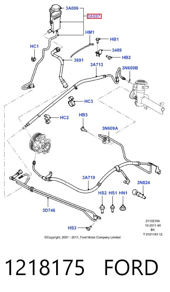 Depósito de la bomba de dirección asistida Ford Fiesta Mk6 hatchback (CB1) (2008 - 2016) precio, desde 65,34 EUR