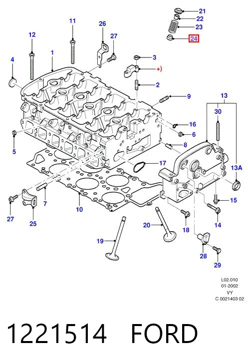 Retenes de válvulas 11341736916 BMW