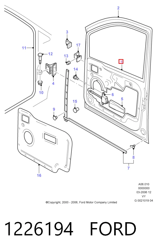  Puerta delantera izquierda Ford Galaxy 