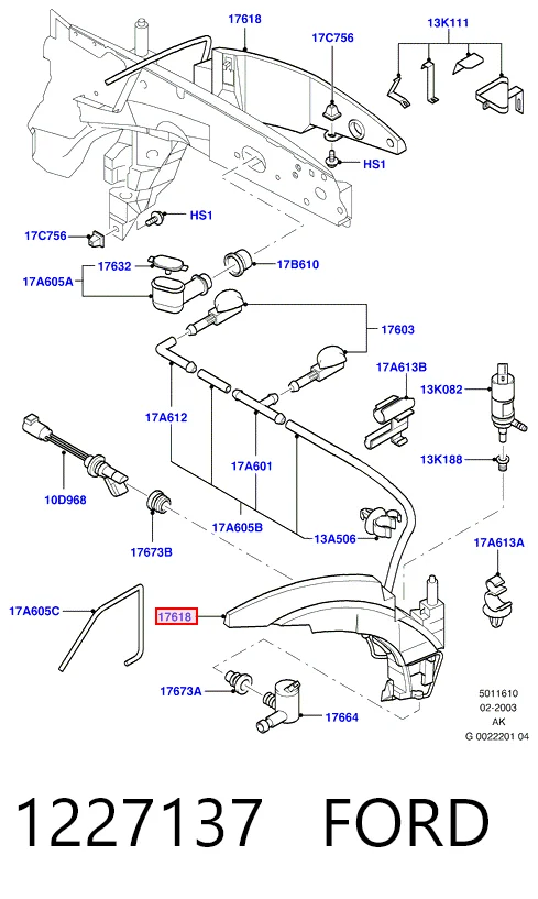 Comprar Depósito de líquido limpiaparabrisas Ford Focus I DFW a bajo precio