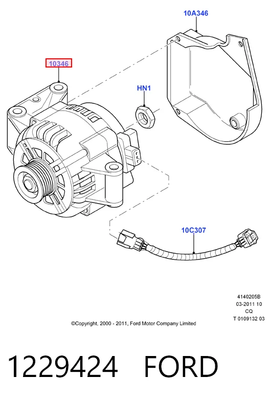 1229424 Ford Alternador de coche
