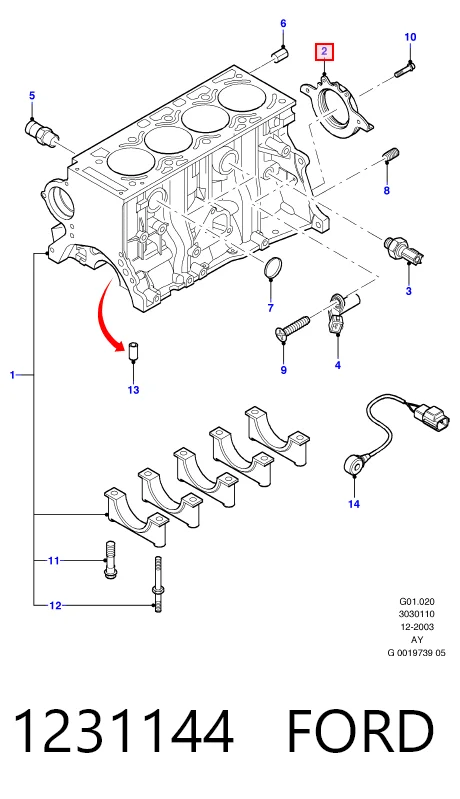 Comprar Retén de cigüeñal Ford Ka  RBT