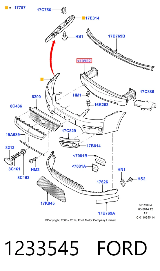 Refuerzo de parachoques delantero Ford Focus II hatchback (DA, HCP, DP) (2004 - 2011) precio, desde 71,15 EUR