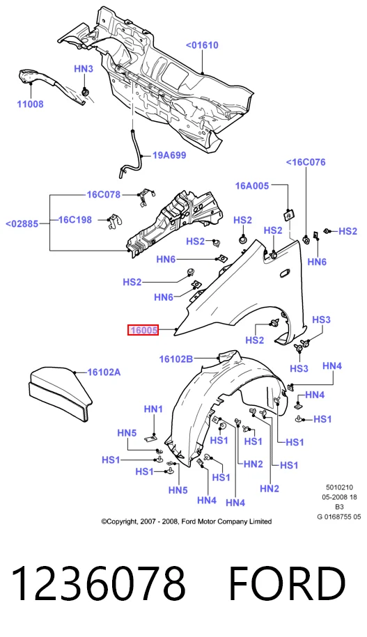 Guardabarros delanteros derecho Starline KH2534312 precio, desde 95,17 EUR