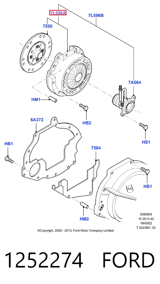 Kit completo de embrague Ford Fiesta VI (CB1)