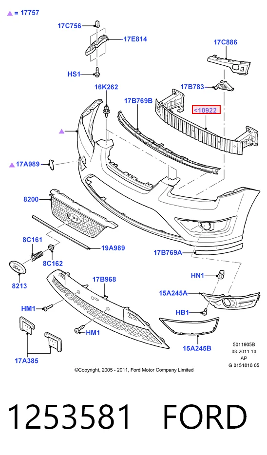 Comprar Refuerzo parachoque delantero Ford Focus II DA, HCP, DP